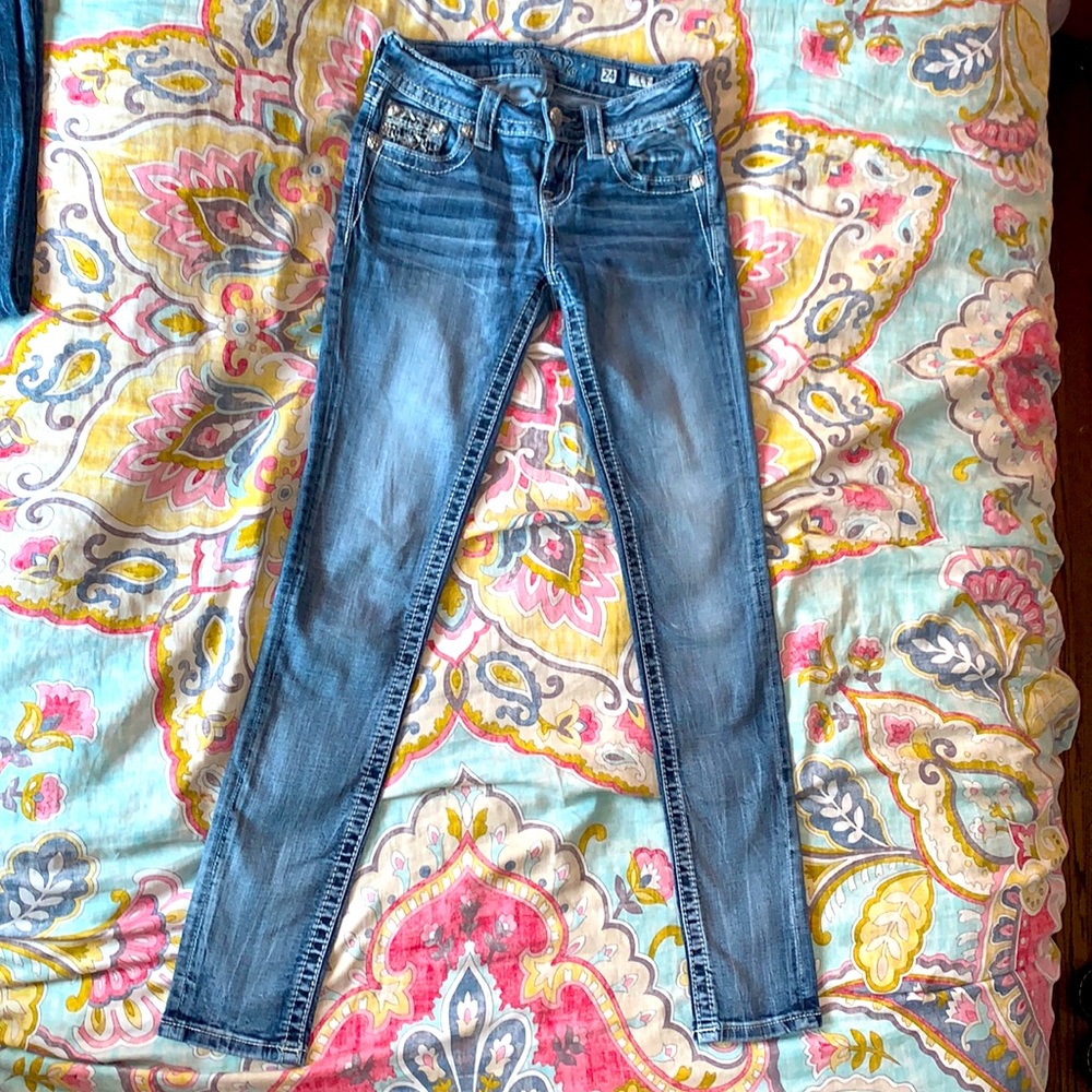 Light blue skinny jeans